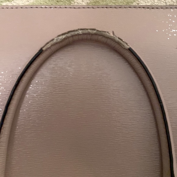 SALE! Kate Spade Lise Bixby Place Patent Beige Top Handle Bag - Picture 14 of 16